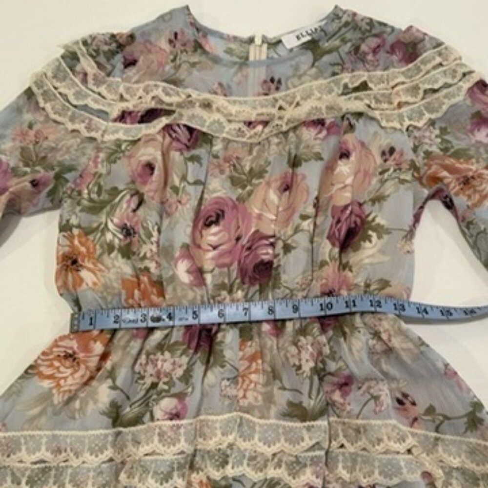 Elliatt Floral Long Sleeve Romper/Playsuit Sz M - Picture 7 of 14